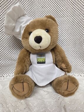 Chef Teddy Bear Plush with White Apron